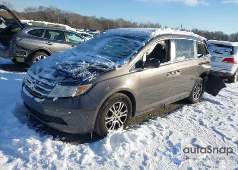 2012 Honda Odyssey Ex-L из США, поврежденный, VIN 5FNRL5H66CB111520